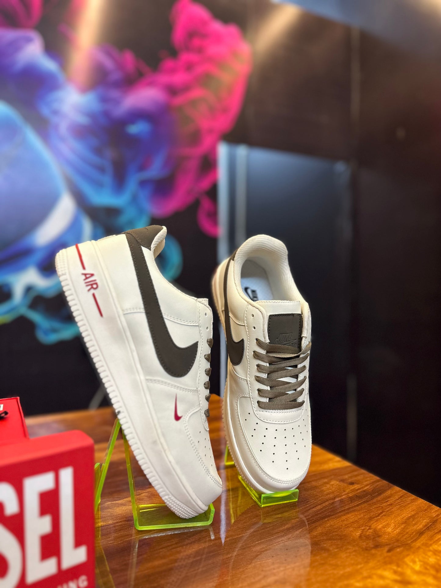 Unisex Nik é Air force 1 swoosh Classic Cream low top Everyday Drip