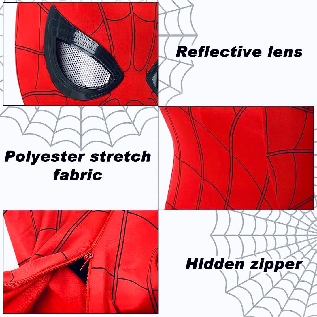 Spider mask with moving eyes (3d)