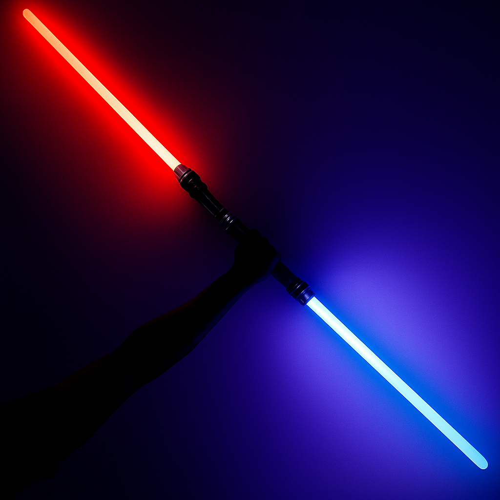 star wars Light Saber without batteries ( set of 2) red and blue color with sound effect and light sabers