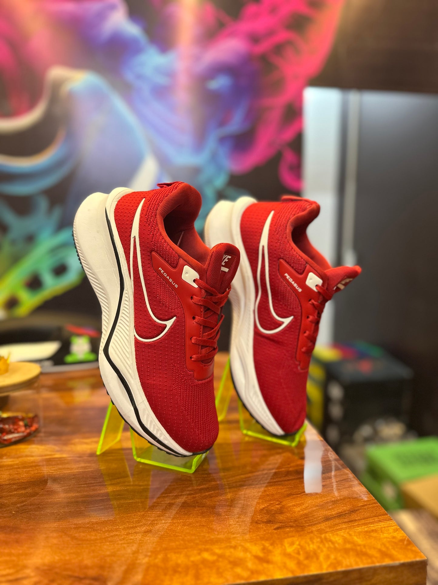 Nik é Air Zoom Pegasus Running Shoes – Red | Lightweight & Cushioned Sports Sneakers