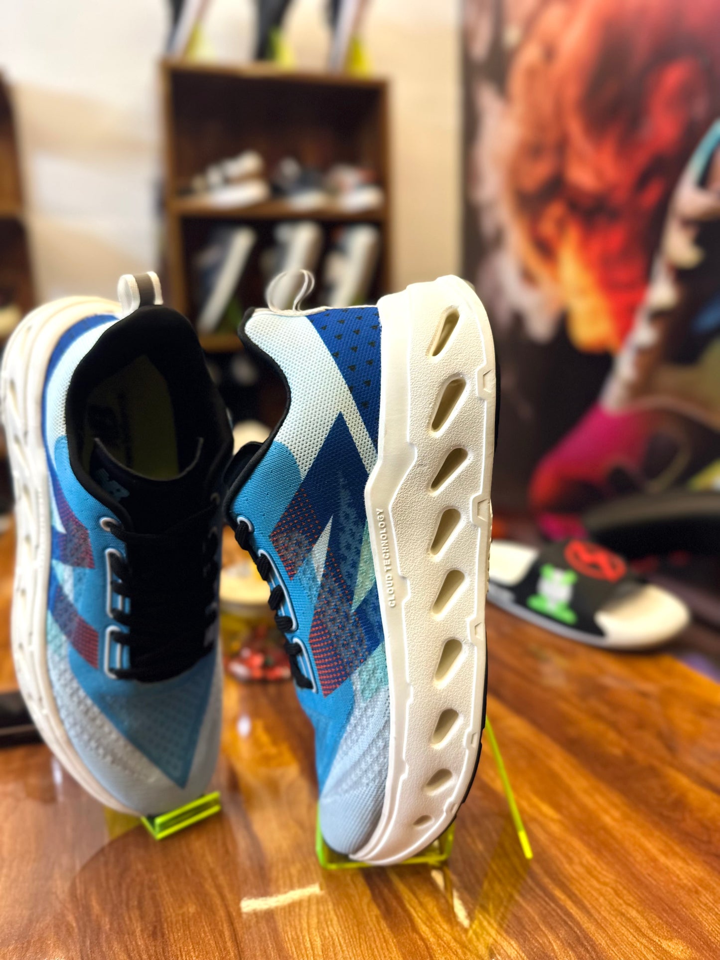 New Balanc é-Chunky CloudTech Sneakers – Lightweight Breathable Mesh Running Shoes (Sky Blue Edition)