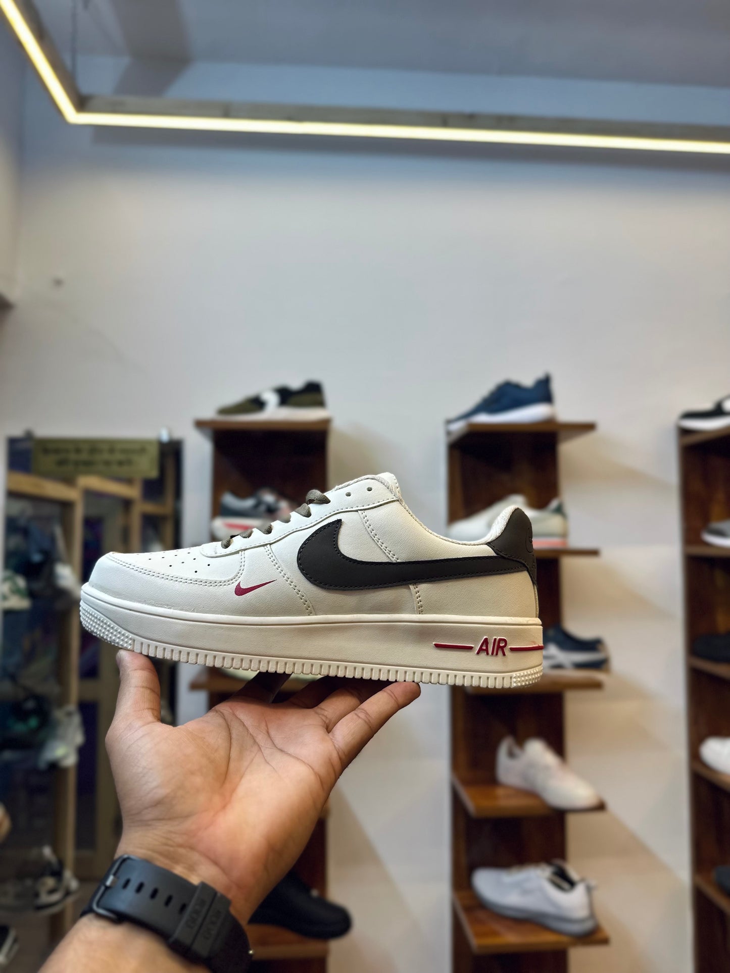 Unisex Nik é Air force 1 swoosh Classic Cream low top Everyday Drip